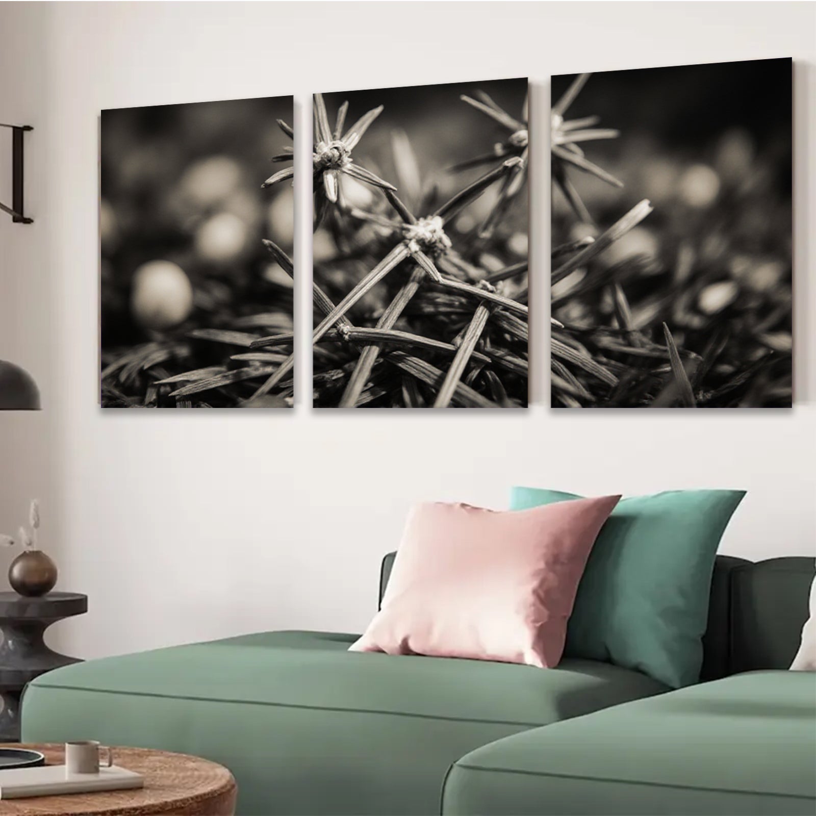 2D flat 1pc Dried Seed Heads Botanical Wall Art Farmhouse Decor Living Room Bedroom Gallery Wrapped Canvas Print Modern Minimalist Art Coastal Chic Rustic Textured Aesthetic