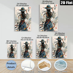 2D flat 1pc Elegant Woman Back View Portrait Wall Art Decor for Living Room Bedroom Gallery Wrapped Canvas Prints Modern Farmhouse Aesthetic Home Décor