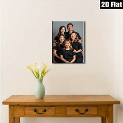 2D flat 1pc Family Portrait Modern Wall Art Living Room Bedroom Decor Farmhouse Style Gallery Wrapped Canvas Prints Coastal Home Décor