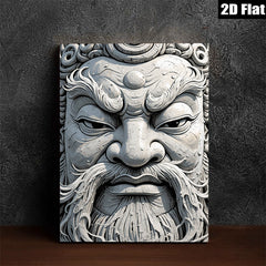 2D flat 1pc Fierce Guardian Portrait Wall Art Decor for Living Room Bedroom Home Office Gallery Wrapped Canvas Prints Modern Farmhouse Style Trending Now