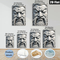 2D flat 1pc Fierce Guardian Portrait Wall Art Decor for Living Room Bedroom Home Office Gallery Wrapped Canvas Prints Modern Farmhouse Style Trending Now