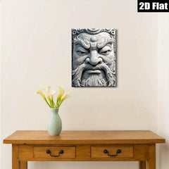 2D flat 1pc Fierce Guardian Portrait Wall Art Decor for Living Room Bedroom Home Office Gallery Wrapped Canvas Prints Modern Farmhouse Style Trending Now