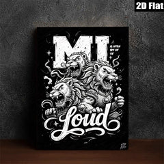 2D flat 1pc Fierce Lion Family Wall Art Canvas Prints for Living Room Bedroom Decor Modern Farmhouse Rustic Gallery Wrapped Animal Wildlife Art Home Office Décor