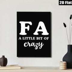 2D flat 1pc Funny Typography Wall Art Quote Print Minimalist Home Decor Living Room Bedroom Gallery Wall Art Modern Farmhouse Aesthetic Canvas