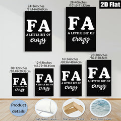 2D flat 1pc Funny Typography Wall Art Quote Print Minimalist Home Decor Living Room Bedroom Gallery Wall Art Modern Farmhouse Aesthetic Canvas