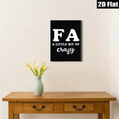 2D flat 1pc Funny Typography Wall Art Quote Print Minimalist Home Decor Living Room Bedroom Gallery Wall Art Modern Farmhouse Aesthetic Canvas