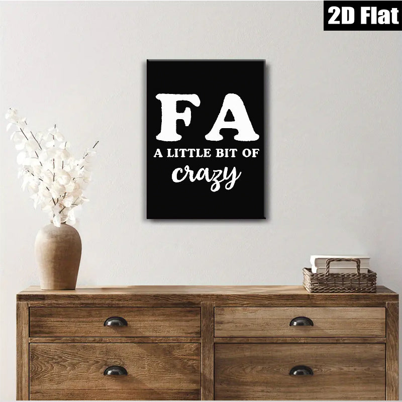 2D flat 1pc Funny Typography Wall Art Quote Print Minimalist Home Decor Living Room Bedroom Gallery Wall Art Modern Farmhouse Aesthetic Canvas