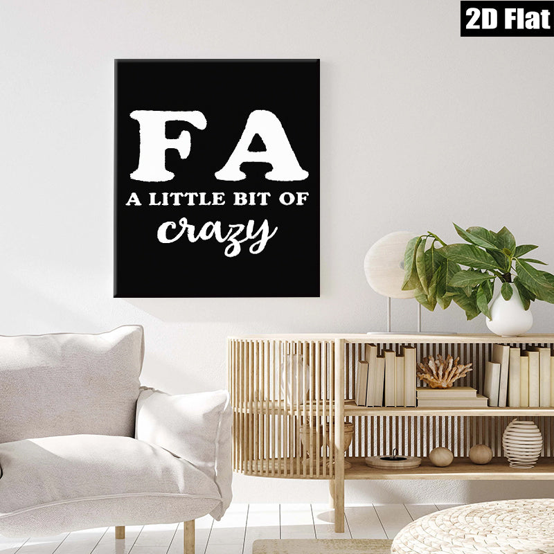 2D flat 1pc Funny Typography Wall Art Quote Print Minimalist Home Decor Living Room Bedroom Gallery Wall Art Modern Farmhouse Aesthetic Canvas