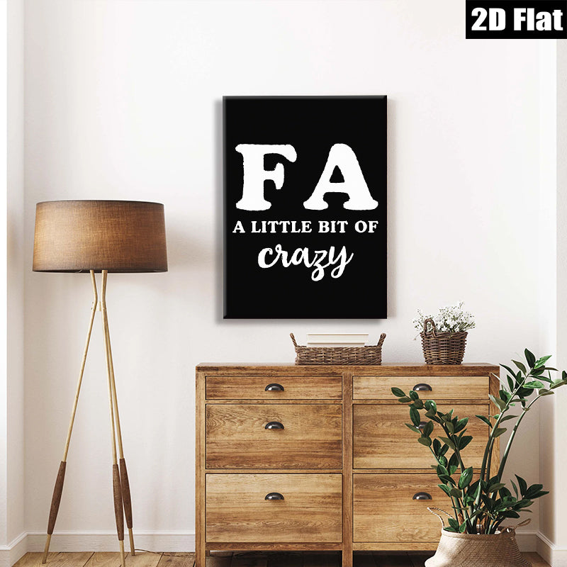 2D flat 1pc Funny Typography Wall Art Quote Print Minimalist Home Decor Living Room Bedroom Gallery Wall Art Modern Farmhouse Aesthetic Canvas