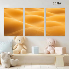 2D flat 1pc Golden Flowing Dunes Abstract Wall Art Modern Canvas Prints for Living Room Bedroom Home Decor Gallery Wrapped Ready to Hang Farmhouse Style