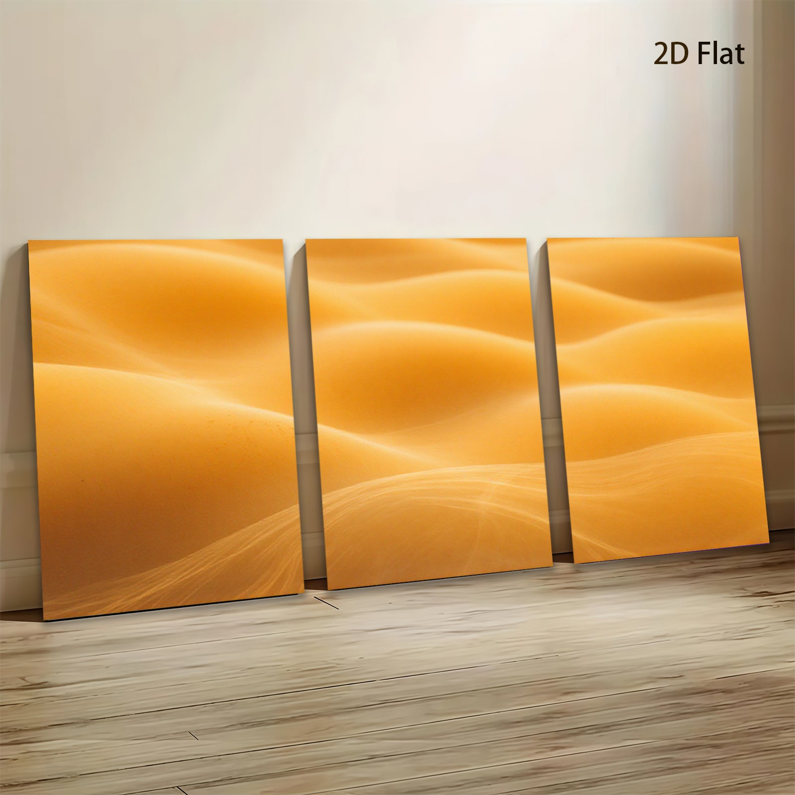 2D flat 1pc Golden Flowing Dunes Abstract Wall Art Modern Canvas Prints for Living Room Bedroom Home Decor Gallery Wrapped Ready to Hang Farmhouse Style