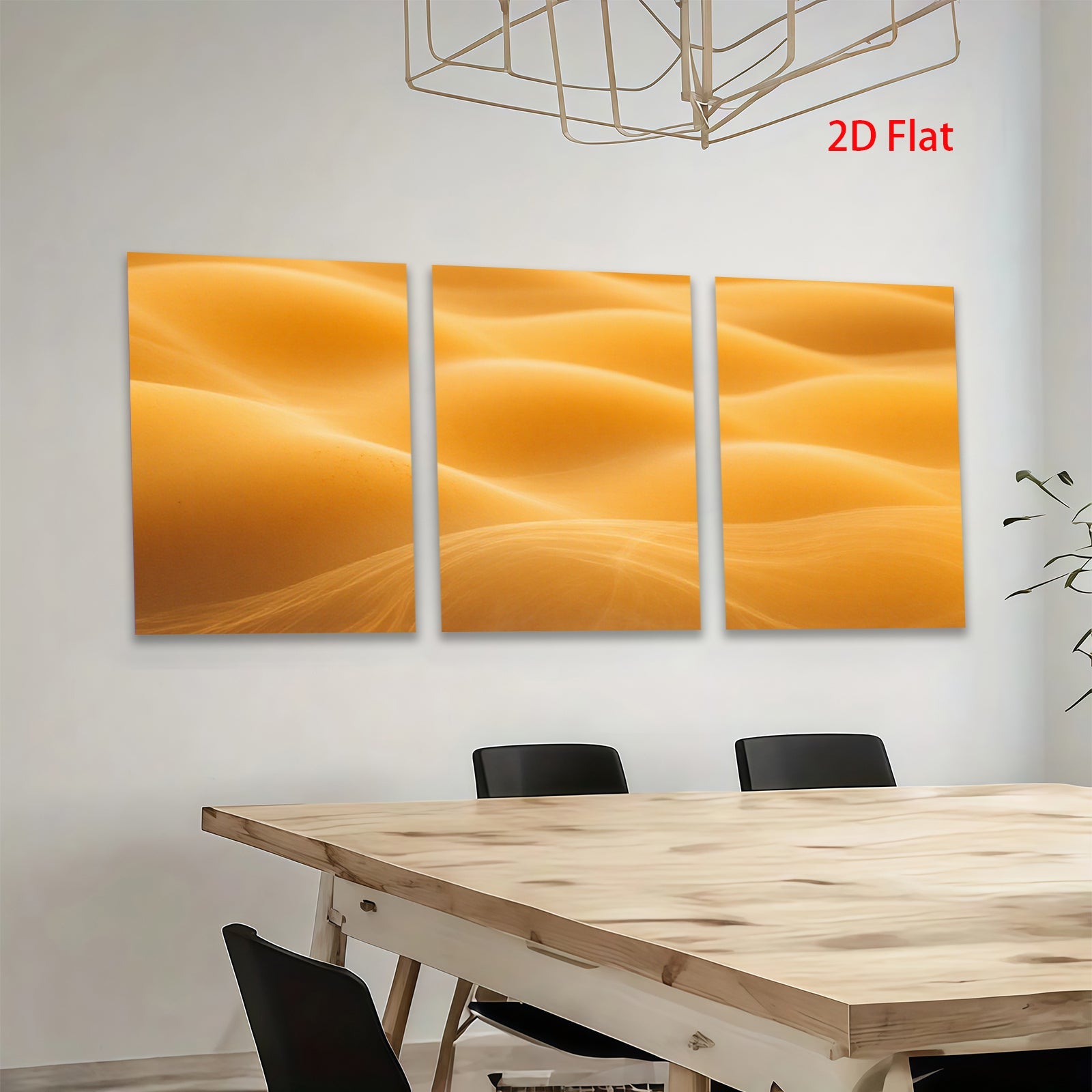 2D flat 1pc Golden Flowing Dunes Abstract Wall Art Modern Canvas Prints for Living Room Bedroom Home Decor Gallery Wrapped Ready to Hang Farmhouse Style