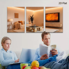 2D flat 1pc Golden Hues Abstract Canvas Wall Art Living Room Decor Modern Farmhouse Gallery Wrapped Pictures for Bedroom Office Hotel Stylish Home Accents