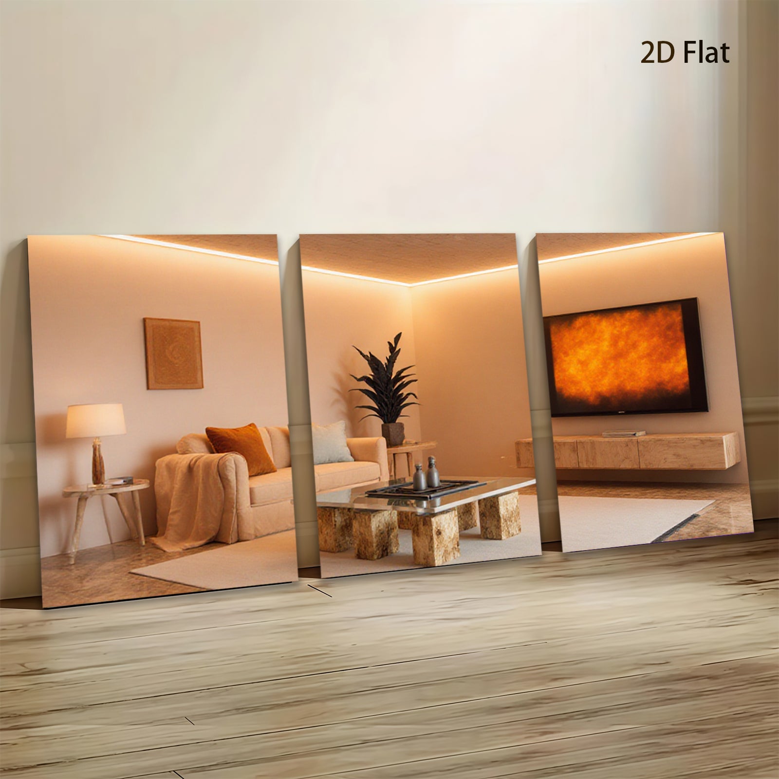 2D flat 1pc Golden Hues Abstract Canvas Wall Art Living Room Decor Modern Farmhouse Gallery Wrapped Pictures for Bedroom Office Hotel Stylish Home Accents