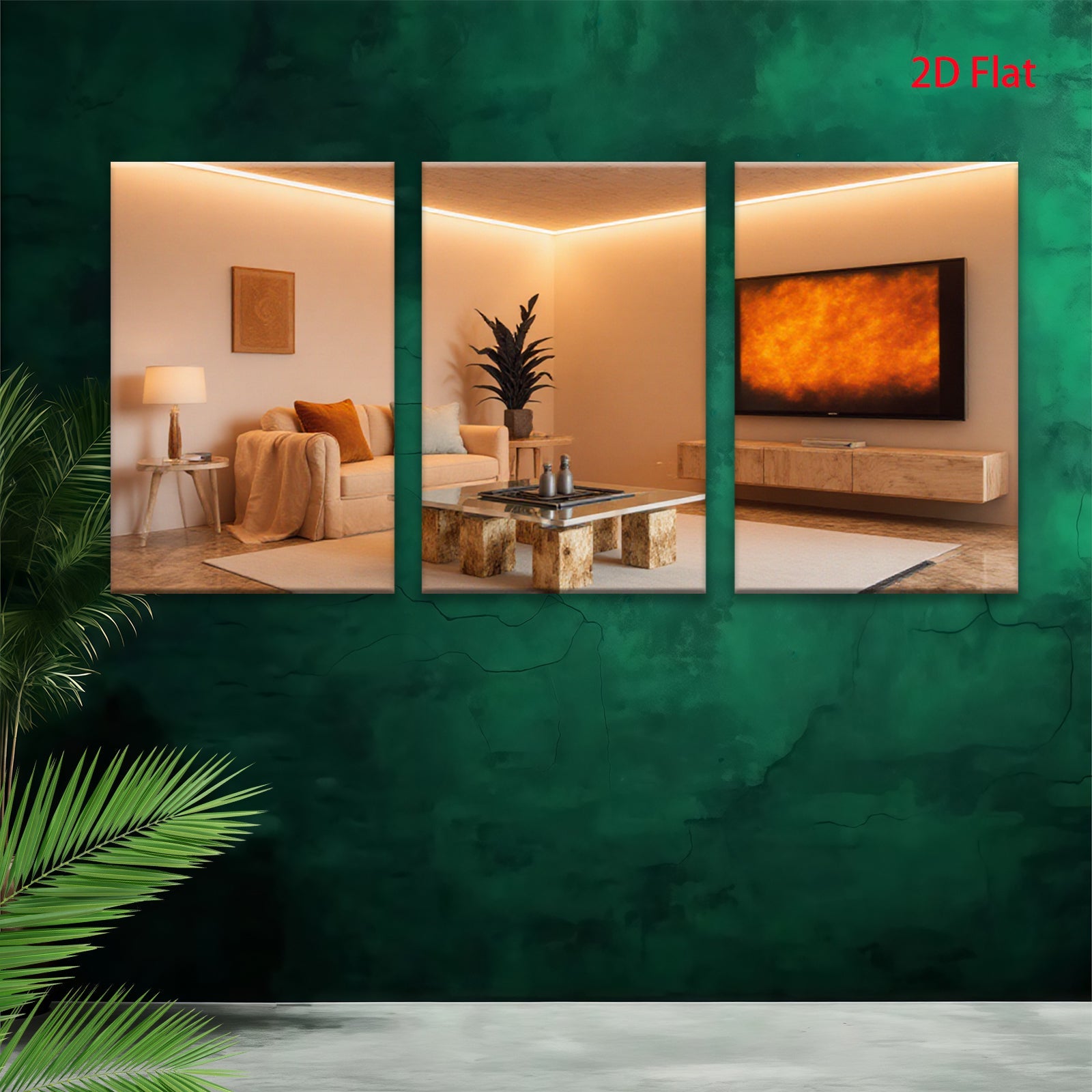 2D flat 1pc Golden Hues Abstract Canvas Wall Art Living Room Decor Modern Farmhouse Gallery Wrapped Pictures for Bedroom Office Hotel Stylish Home Accents