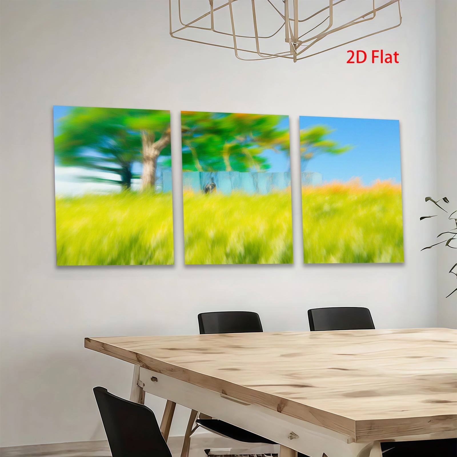 2D flat 1pc Golden Meadow Breeze Summer Landscape Wall Art for Living Room Bedroom Home Decor farmhouse style botanical prints modern minimalist gallery wrapped