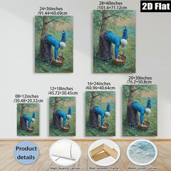 2D flat 1pc Harvesting Bounty Farm Life Pastoral Scene Wall Art Decor for Living Room Bedroom Office Gallery Wrapped Canvas Prints Home Décor