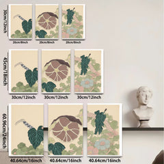 2D flat 1pc Hummingbird Tropical Foliage Botanical Wall Art Canvas Print Living Room Bedroom Decor Farmhouse Style Gallery Wrapped Ready to Hang