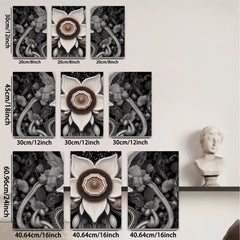 2D flat 1pc Intricate floral bloom detailed botanical artwork gallery wall decor farmhouse living room bedroom modern farmhouse style