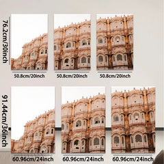 2D flat 1pc Jaipur City Palace India architecture wall art modern farmhouse living room bedroom decor gallery wrapped canvas prints vibrant colors