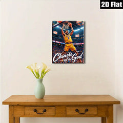 2D flat 1pc Kobe Bryant basketball action shot wall art poster for living room bedroom dorm decor inspirational gifts modern farmhouse style canvas prints