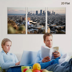 2D flat 1pc Los Angeles Skyline City View Modern Wall Art Living Room Bedroom Decor Farmhouse Style Canvas Prints Large Size Trending Now
