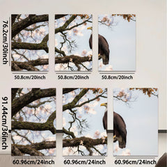 2D flat 1pc Majestic Bald Eagle Perched Branch Living Room Bedroom Gallery Wall Art Canvas Prints Home Decor Farmhouse Rustic Modern Minimalist