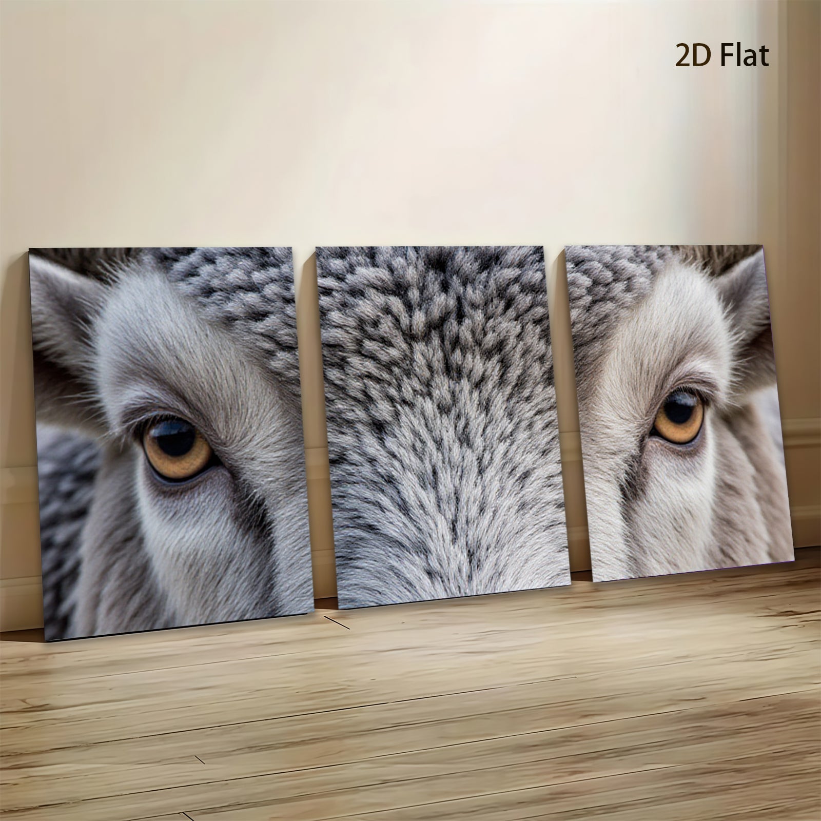 2D flat 1pc Majestic Bighorn Sheep Portrait Wildlife Art Rustic Lodge Decor Farmhouse Wall Hanging Canvas Print Modern Minimalist Art Cozy Cabin Vibes