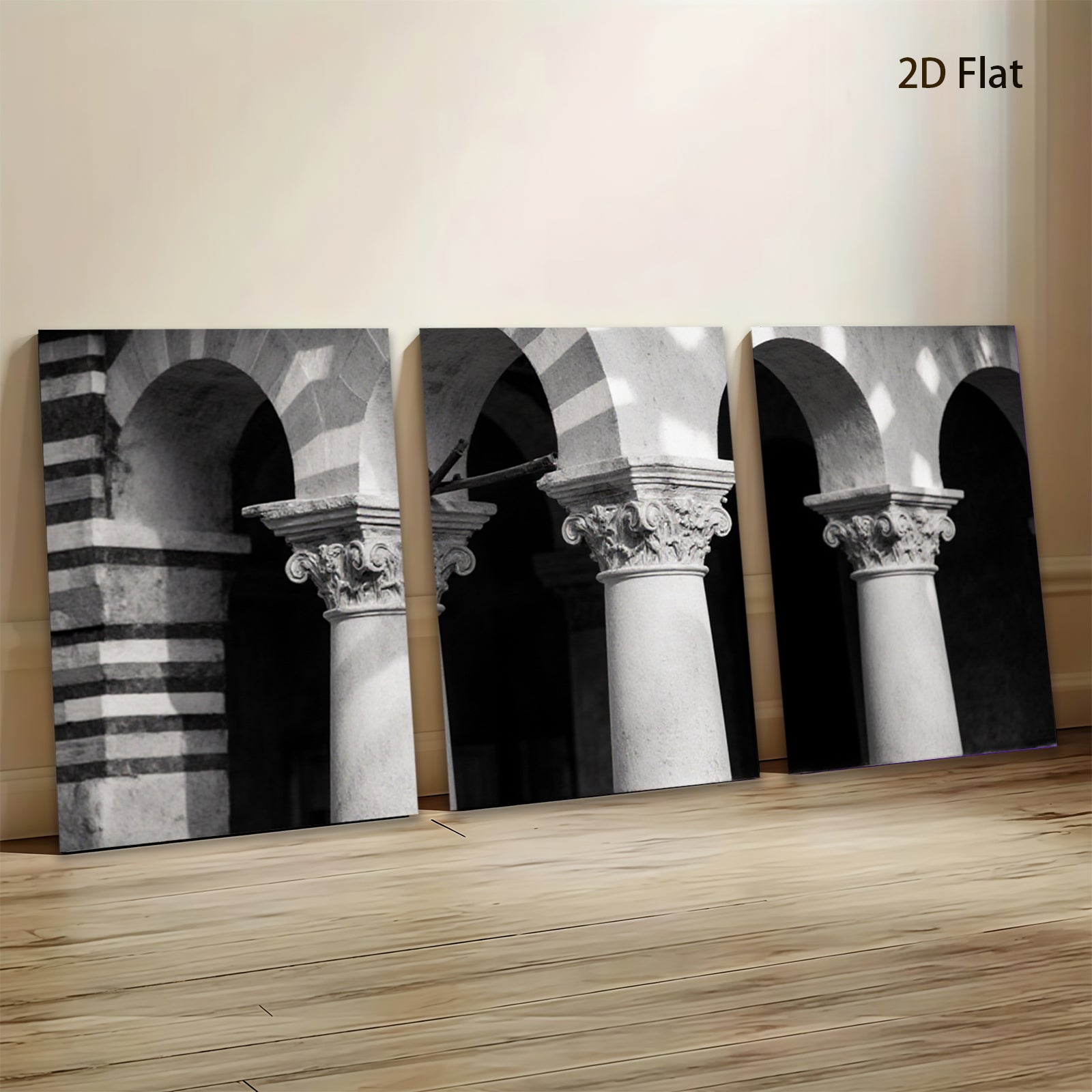 2D flat 1pc Majestic Column Archway Gallery Wall Art Prints Living Room Bedroom Home Decor Farmhouse Style Canvas Pictures Modern Minimalist
