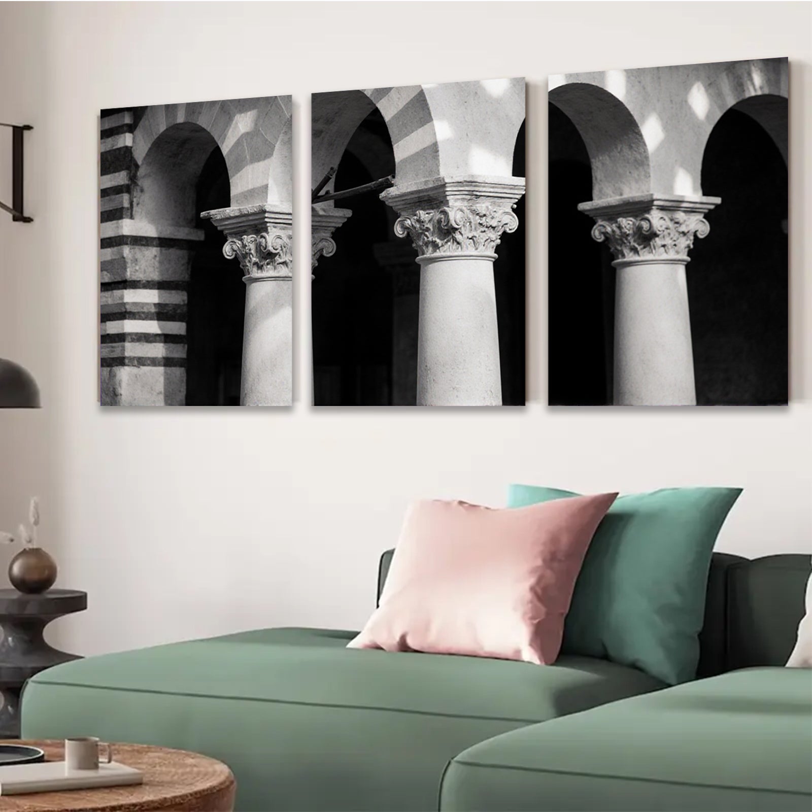 2D flat 1pc Majestic Column Archway Gallery Wall Art Prints Living Room Bedroom Home Decor Farmhouse Style Canvas Pictures Modern Minimalist