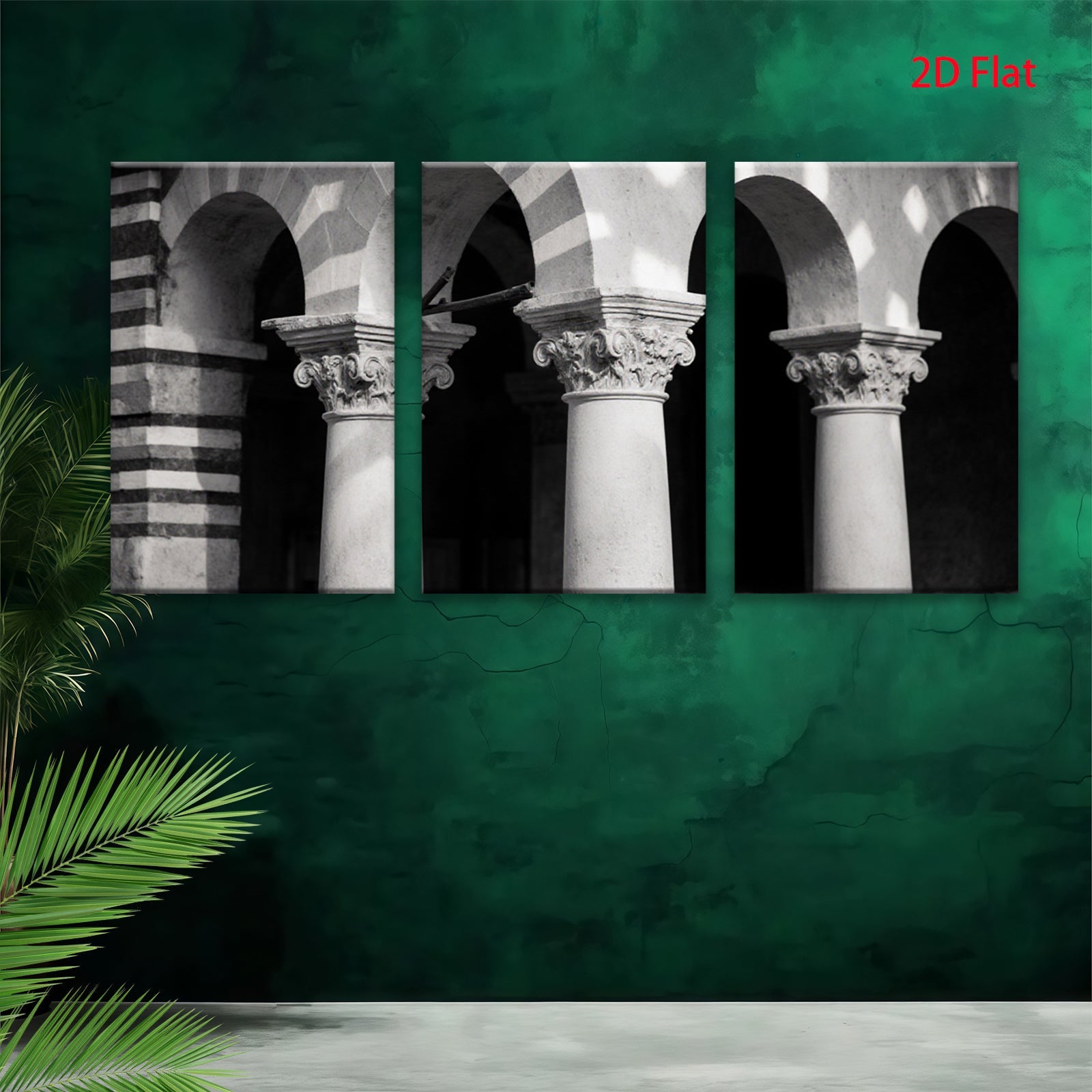 2D flat 1pc Majestic Column Archway Gallery Wall Art Prints Living Room Bedroom Home Decor Farmhouse Style Canvas Pictures Modern Minimalist