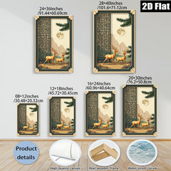 2D flat 1pc Majestic Deer Landscape Wall Art Canvas Print for Living Room Bedroom Home Decor Farmhouse Style Gallery Wrapped Ready to Hang