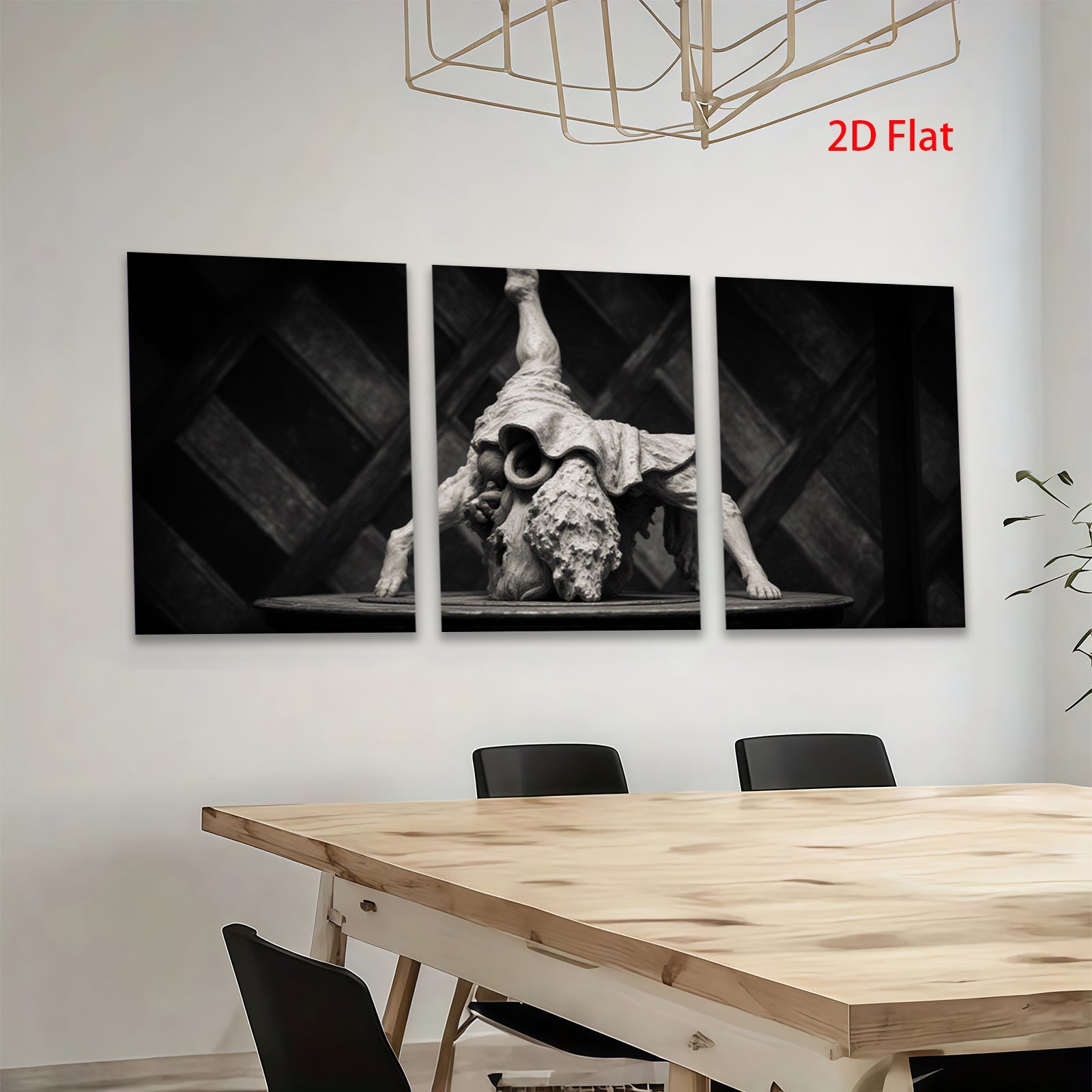 2D flat 1pc Majestic Dog Stretching Yoga Pose Wall Art Living Room Bedroom Decor Farmhouse Style Modern Aesthetic Gallery Wrapped Canvas Prints Ready To Hang
