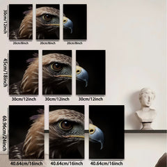 2D flat 1pc Majestic Eagle Portrait Wall Art Living Room Bedroom Home Decor Canvas Prints Modern Farmhouse Rustic Gallery Wrapped Artwork Ready to Hang Inspirational Wildlife Photography