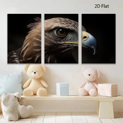 2D flat 1pc Majestic Eagle Portrait Wall Art Living Room Bedroom Home Decor Canvas Prints Modern Farmhouse Rustic Gallery Wrapped Artwork Ready to Hang Inspirational Wildlife Photography