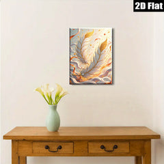 2D flat 1pc Majestic Eastern Dragon Feather Wall Art Canvas Prints For Living Room Bedroom Home Decor Modern Farmhouse Style Gallery Wrapped Ready To Hang