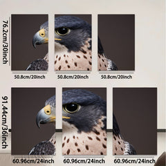 2D flat 1pc Majestic Falcon Portrait Wildlife Art Canvas Print for Living Room Bedroom Gallery Wall Decor Farmhouse Style Modern Minimalist