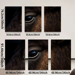 2D flat 1pc Majestic Horse Eye Portrait Farm Animal Wall Art Canvas Prints for Living Room Bedroom Home Decor Rustic Modern Farmhouse Style
