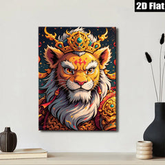 2D flat 1pc Majestic Lion Portrait Wall Art Decor Living Room Bedroom Modern Farmhouse Canvas Prints Home Decorations Gift Ideas Trending Now