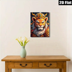 2D flat 1pc Majestic Lion Portrait Wall Art Decor Living Room Bedroom Modern Farmhouse Canvas Prints Home Decorations Gift Ideas Trending Now
