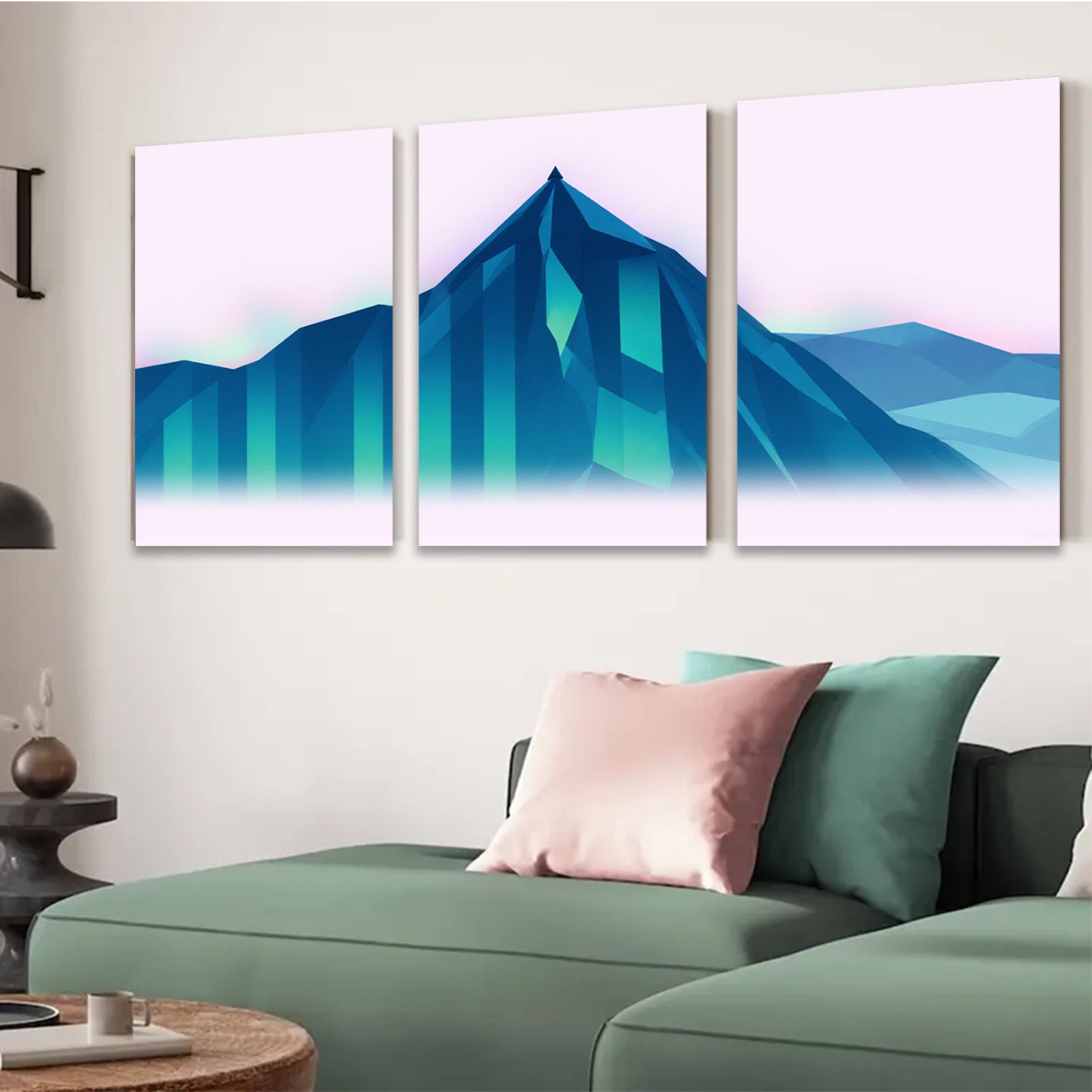 2D flat 1pc Majestic Mountainscape Abstract Wall Art Canvas Prints for Living Room Bedroom Office Decor Modern Farmhouse Style Coastal Vibes Gallery Wrapped Ready to Hang