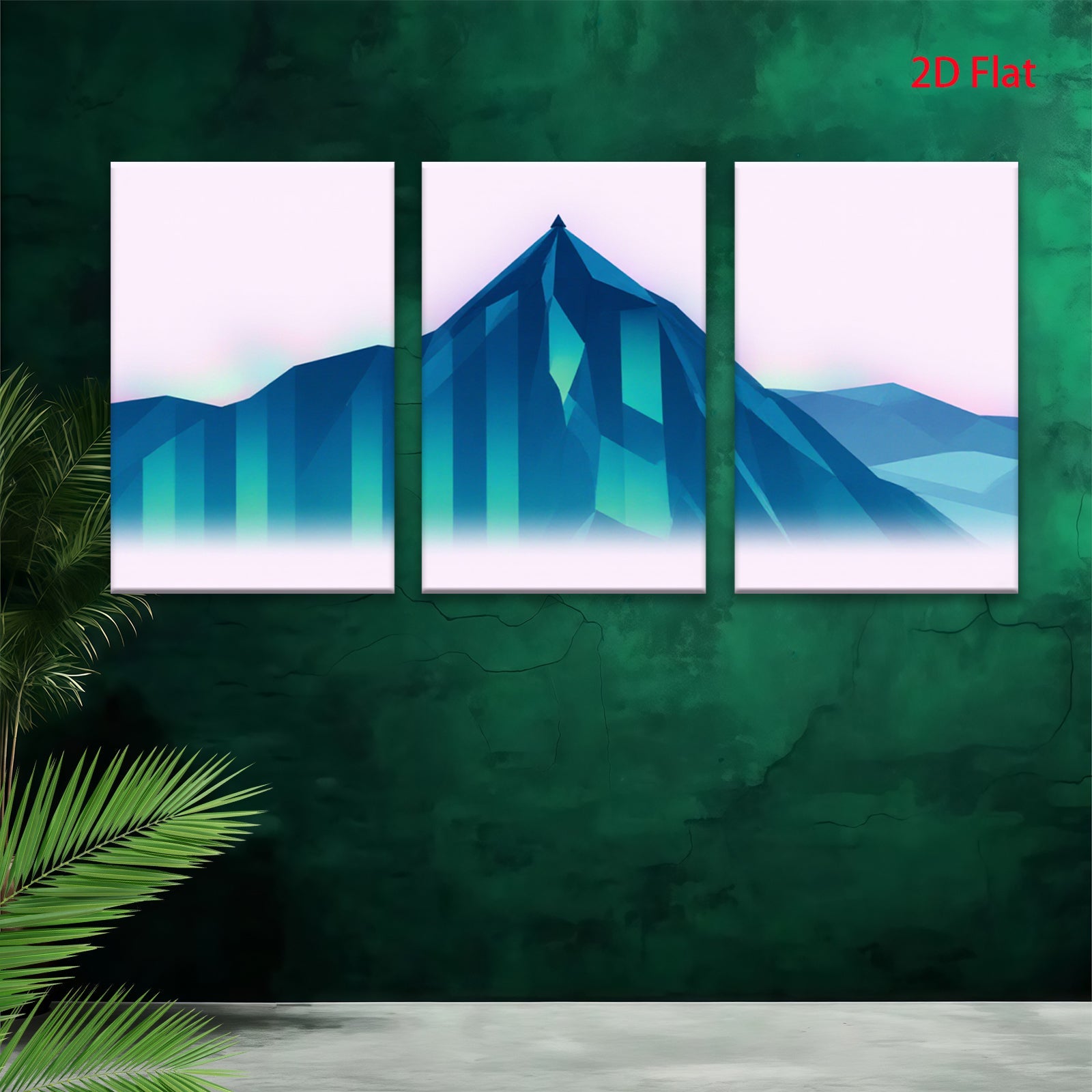 2D flat 1pc Majestic Mountainscape Abstract Wall Art Canvas Prints for Living Room Bedroom Office Decor Modern Farmhouse Style Coastal Vibes Gallery Wrapped Ready to Hang