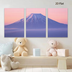 2D flat 1pc Majestic Mountainscape Serene Vista Living Room Bedroom Gallery Wall Art Modern Farmhouse Decor Coastal Aesthetic Minimalist Chic