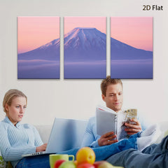 2D flat 1pc Majestic Mountainscape Serene Vista Living Room Bedroom Gallery Wall Art Modern Farmhouse Decor Coastal Aesthetic Minimalist Chic