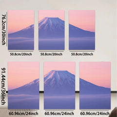 2D flat 1pc Majestic Mountainscape Serene Vista Living Room Bedroom Gallery Wall Art Modern Farmhouse Decor Coastal Aesthetic Minimalist Chic