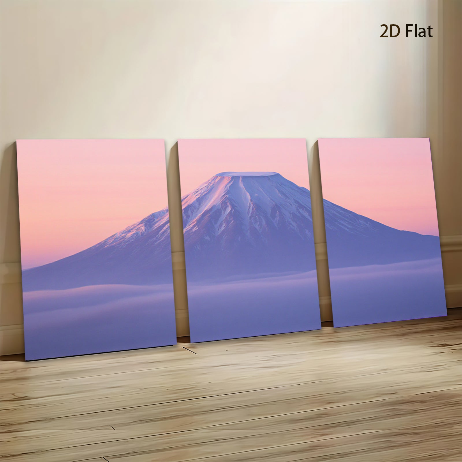 2D flat 1pc Majestic Mountainscape Serene Vista Living Room Bedroom Gallery Wall Art Modern Farmhouse Decor Coastal Aesthetic Minimalist Chic