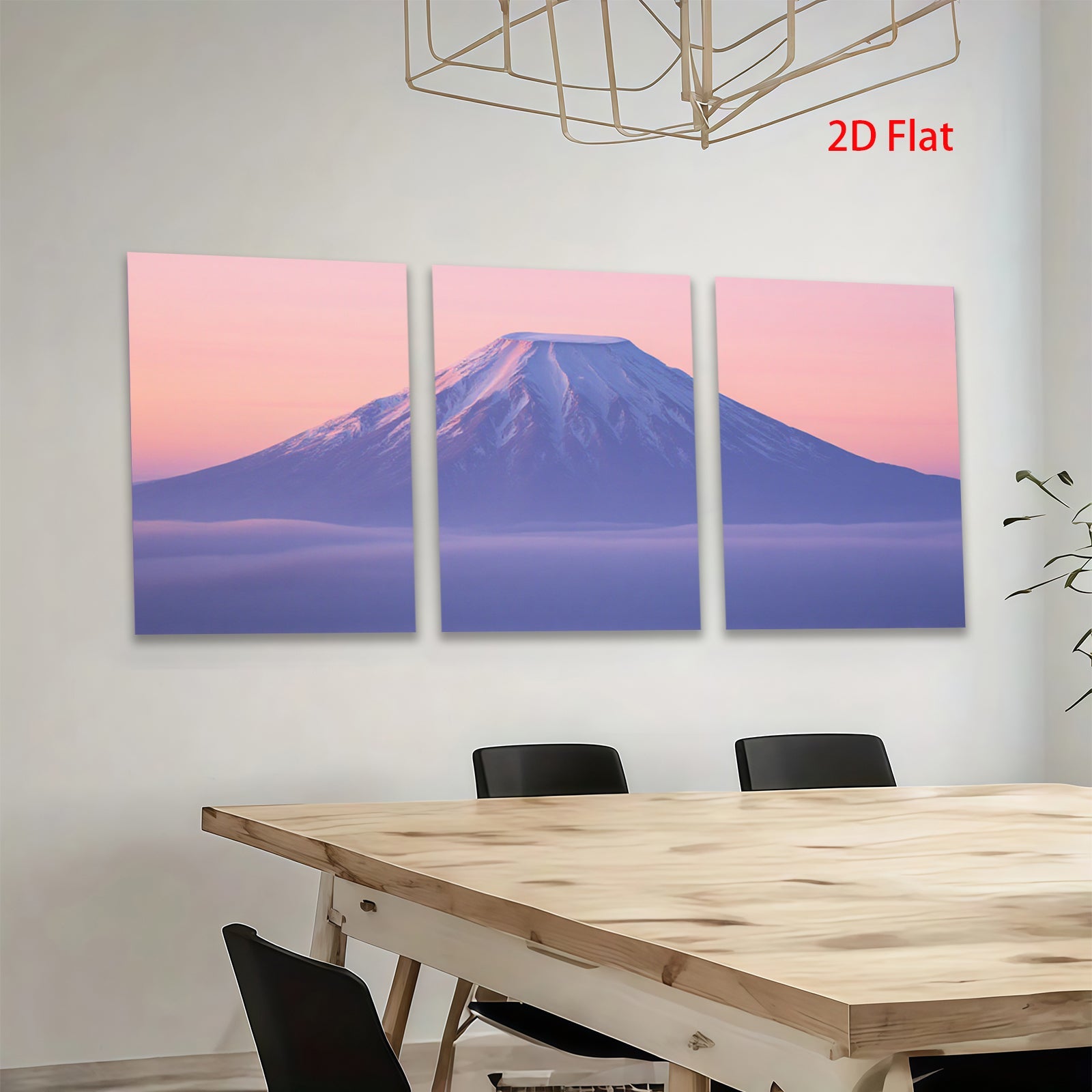 2D flat 1pc Majestic Mountainscape Serene Vista Living Room Bedroom Gallery Wall Art Modern Farmhouse Decor Coastal Aesthetic Minimalist Chic