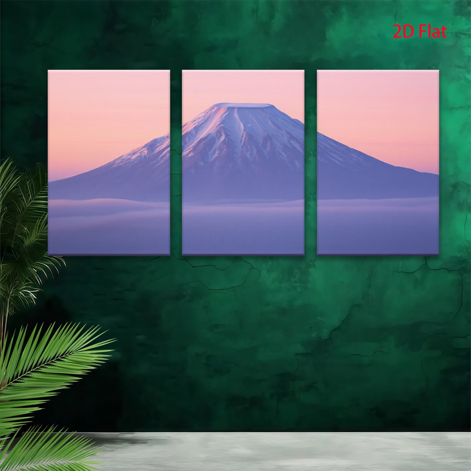 2D flat 1pc Majestic Mountainscape Serene Vista Living Room Bedroom Gallery Wall Art Modern Farmhouse Decor Coastal Aesthetic Minimalist Chic