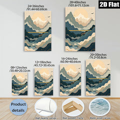 2D flat 1pc Majestic Mountainscape Sunrise Wall Art Living Room Bedroom Home Decor Modern Farmhouse Gallery Wrapped Canvas Prints Coastal Beach Aesthetic