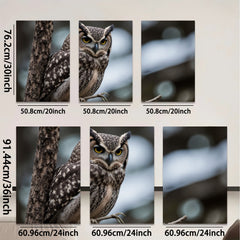 2D flat 1pc Majestic Owl Portrait Wildlife Art Canvas Wall Decor Living Room Bedroom Farmhouse Rustic Modern Gallery Wrapped Timeless